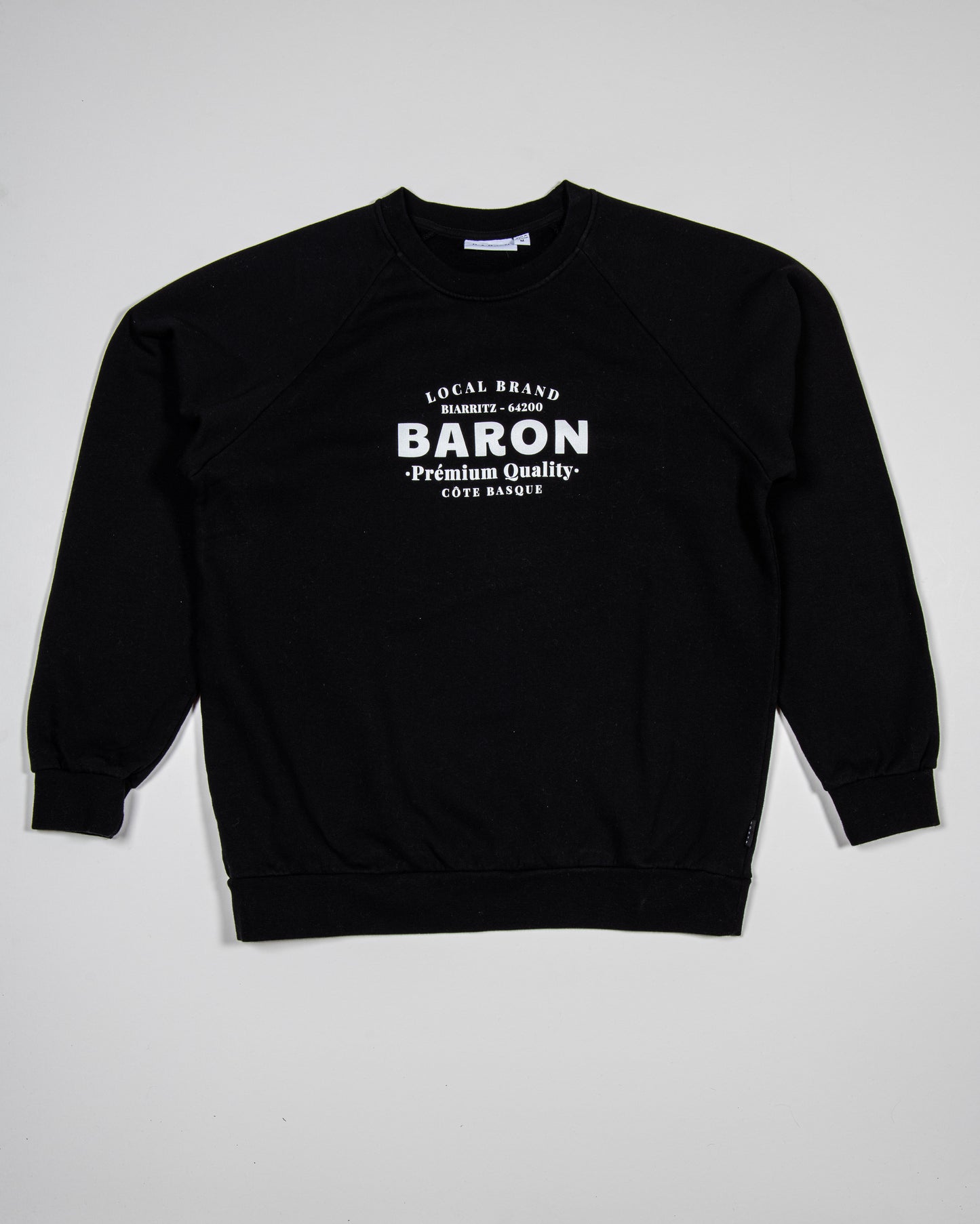 Sweat Crew Coton Bio TYPO - Noir
