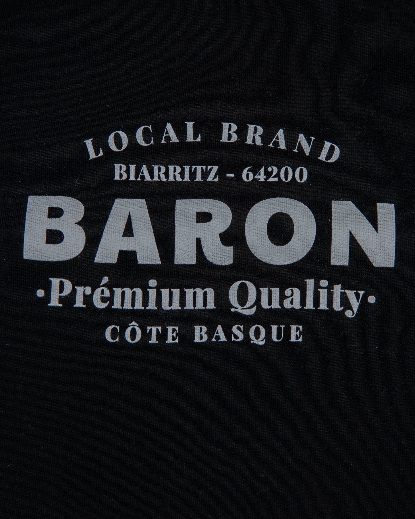 Sweat Crew Coton Bio TYPO - Noir