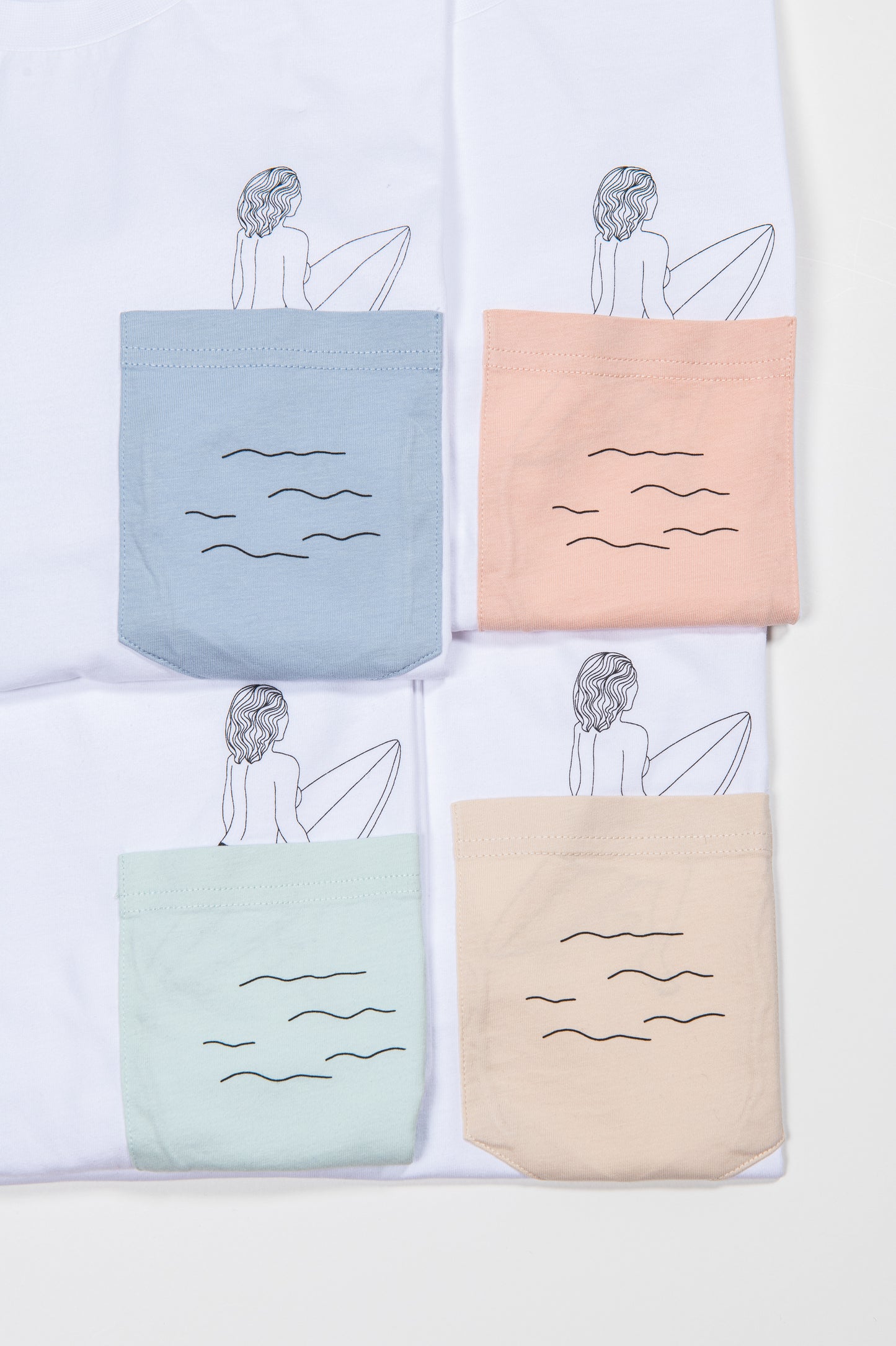 Tee-shirt Coton Bio SURFEUSE - Beige crème