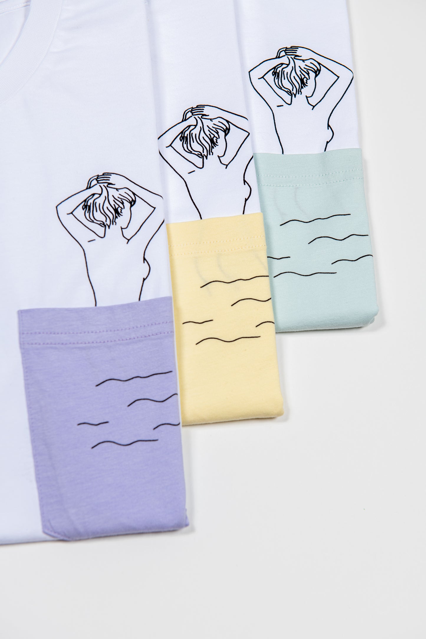 Tee-shirt Coton Bio BAIN DE MINUIT - Vert menthe