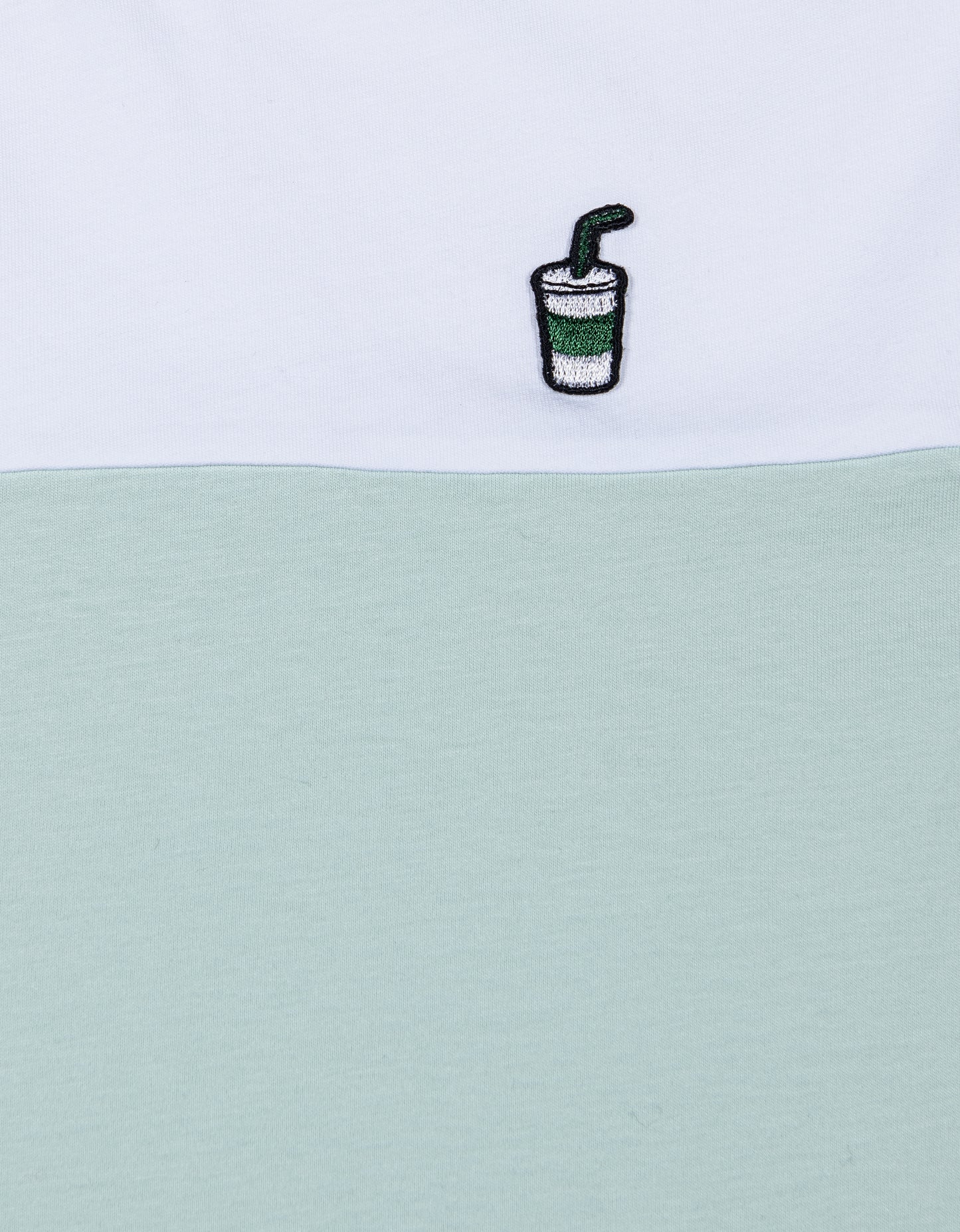 Tee-shirt Coton Bio BICOLOR - Vert menthe