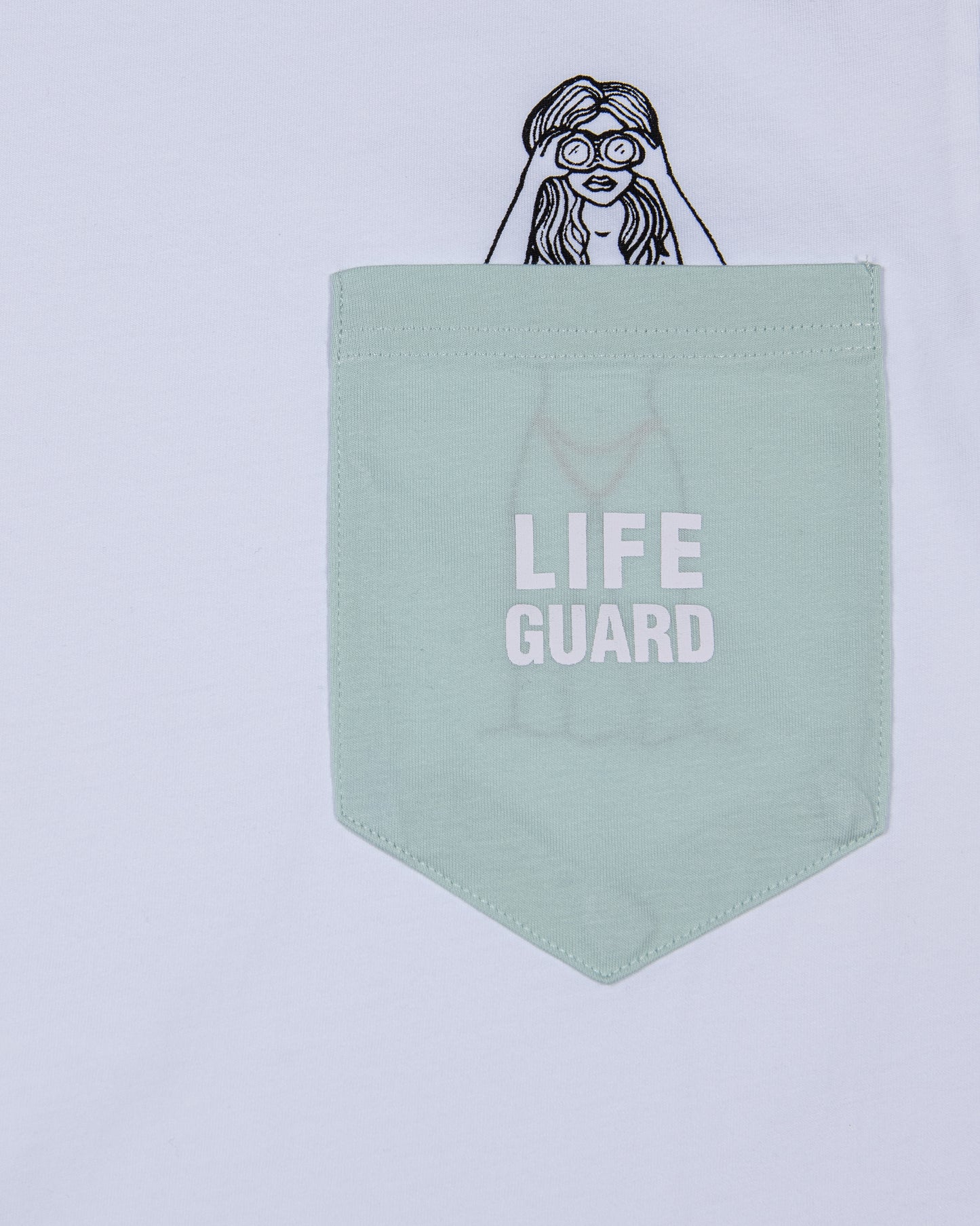 Tee-shirt Coton Bio LIFEGUARD - Vert menthe