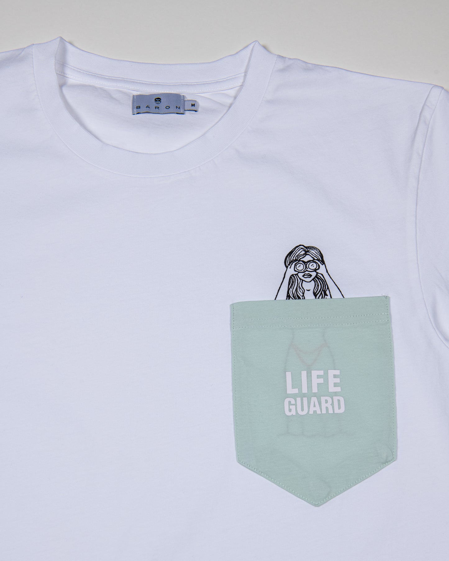 Tee-shirt Coton Bio LIFEGUARD - Vert menthe
