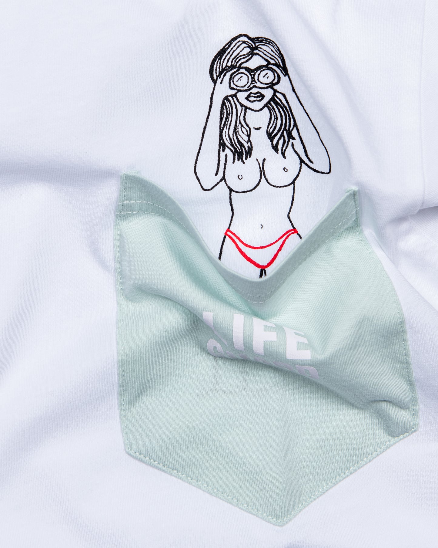 Tee-shirt Coton Bio LIFEGUARD - Vert menthe
