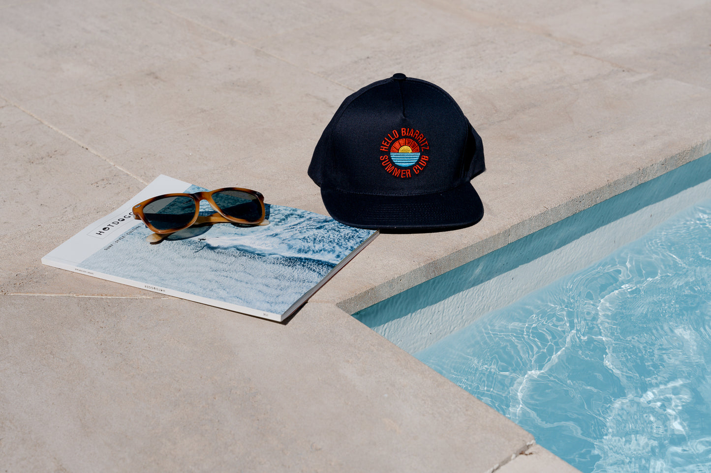 Casquette Snapback HELLO BIARRITZ - Bleu Marine