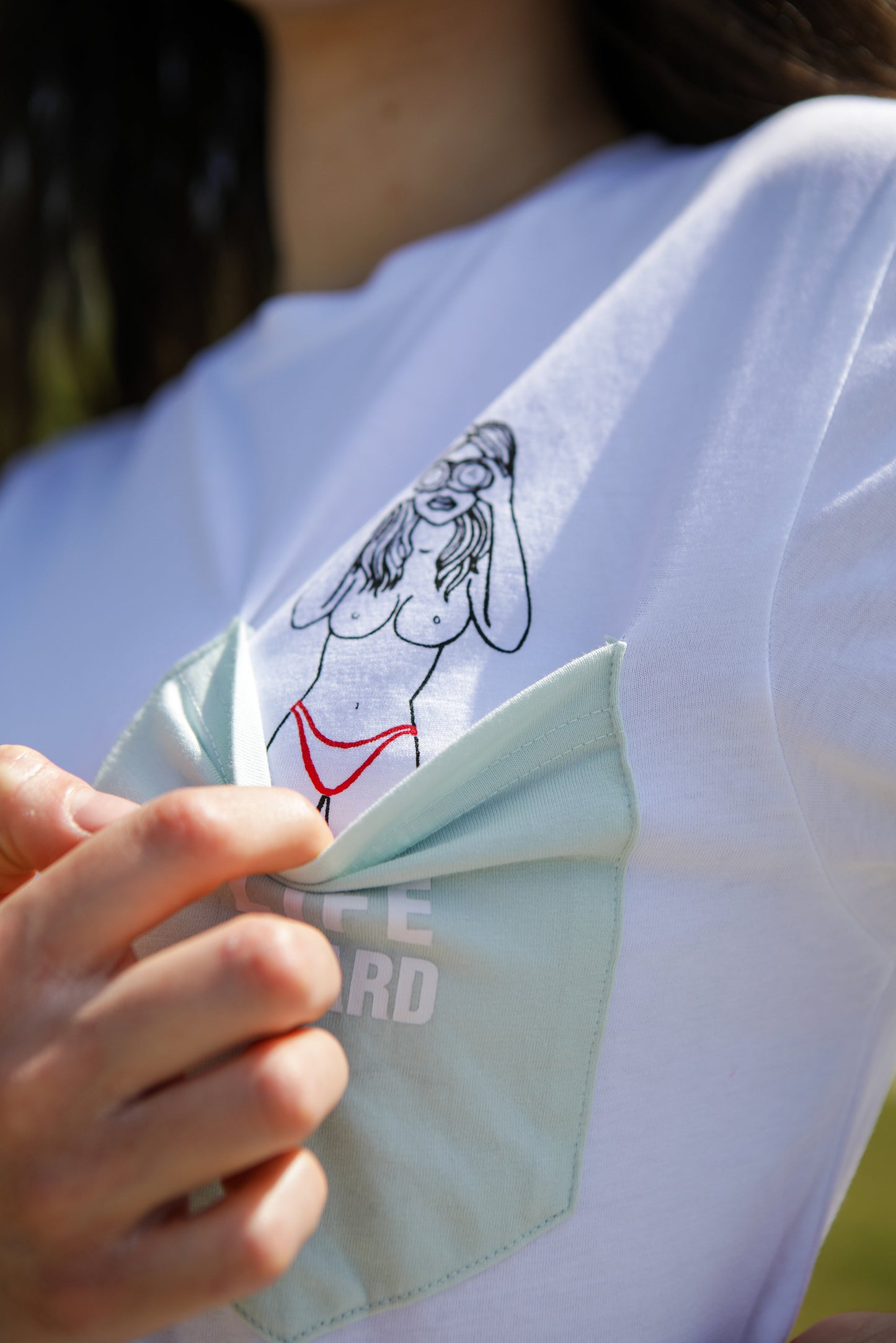 Tee-shirt Coton Bio LIFEGUARD - Vert menthe