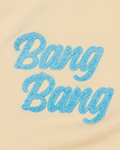 Sweat Crop top Coton Bio BANG BANG - Jaune citron