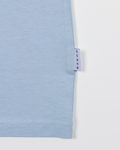 Tee-shirt Coton Bio UNI - Bleu gris