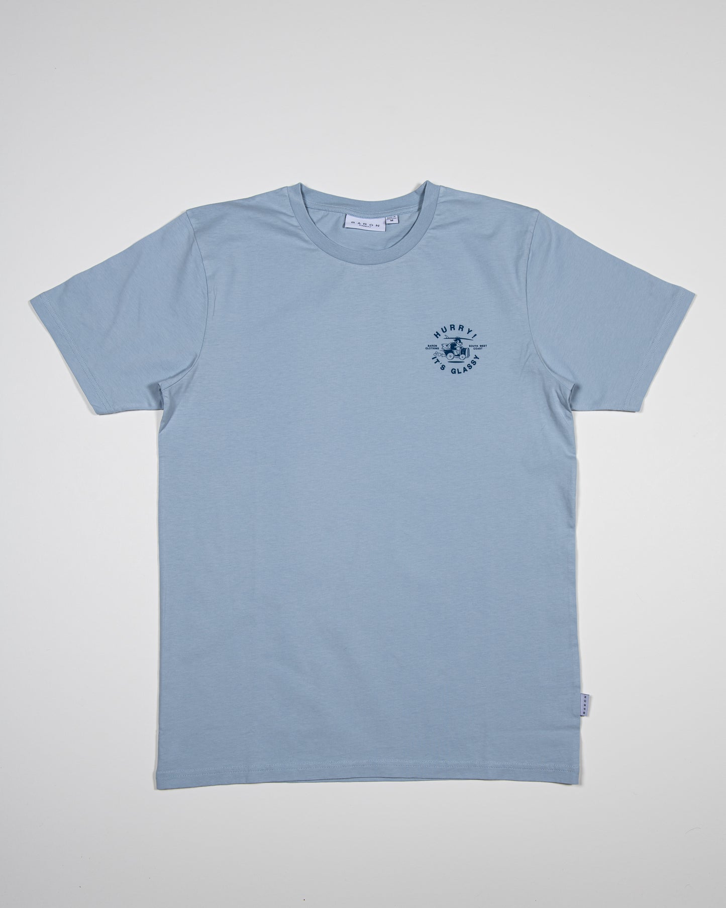 Tee-shirt Coton Bio HURRY - Bleu gris