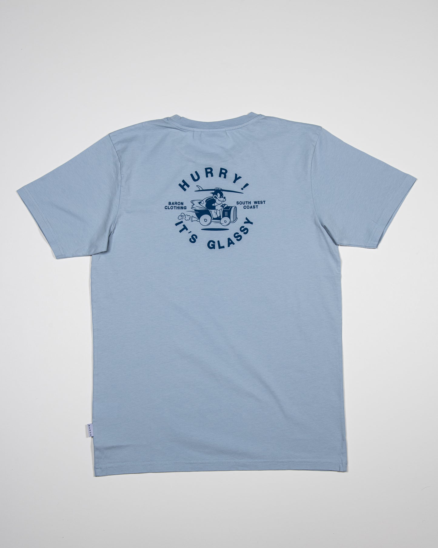 Tee-shirt Coton Bio HURRY - Bleu gris