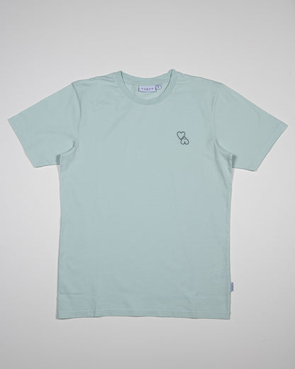 Tee-shirt Coton Bio brodé ARNACOEUR - Vert menthe