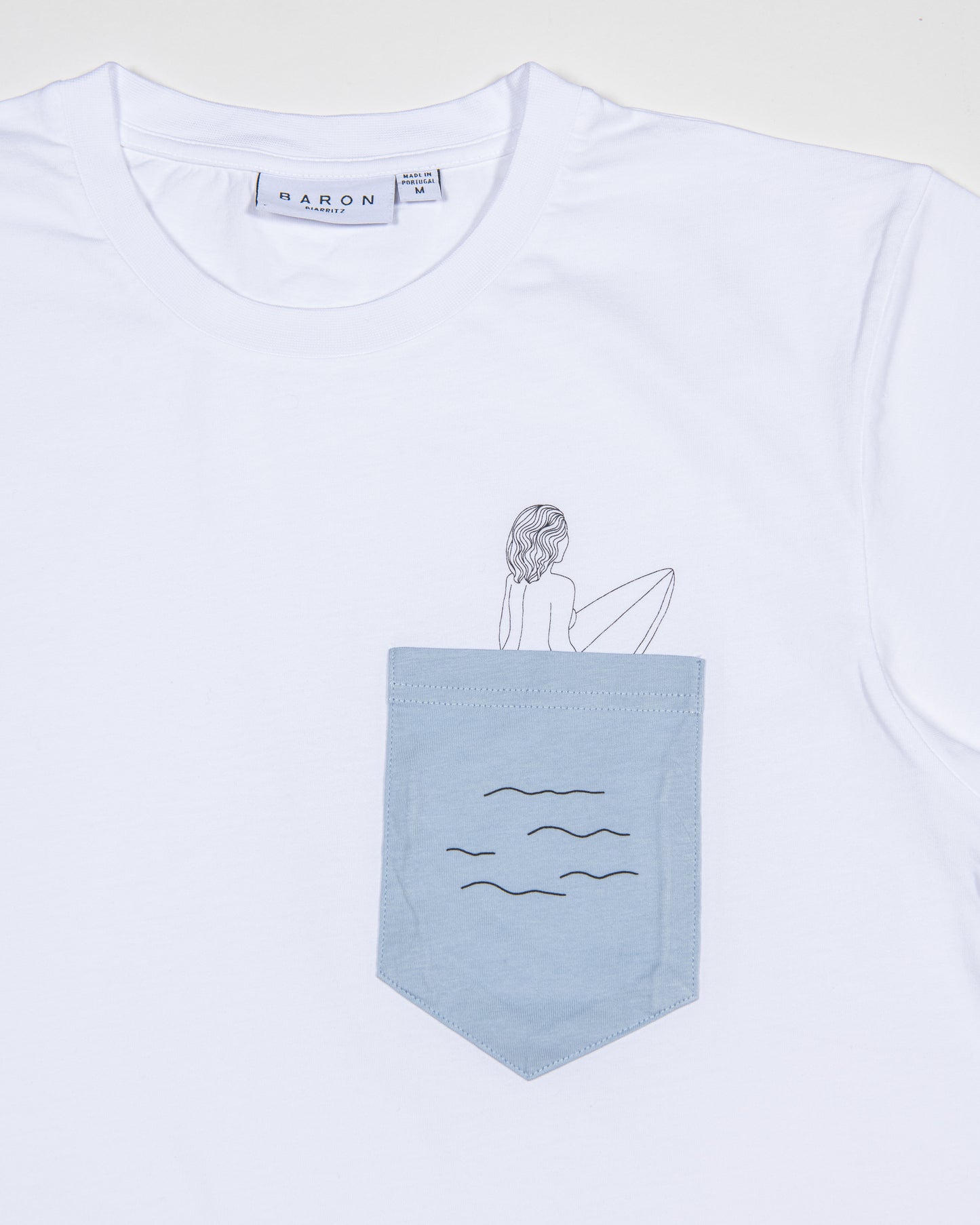Tee-shirt Coton Bio SURFEUSE - Bleu gris