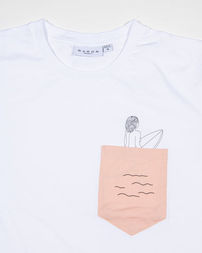 Tee-shirt Coton Bio SURFEUSE - Rose pastel