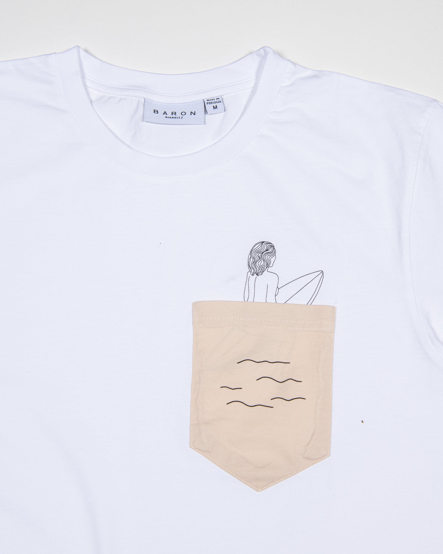 Tee-shirt Coton Bio SURFEUSE - Beige crème