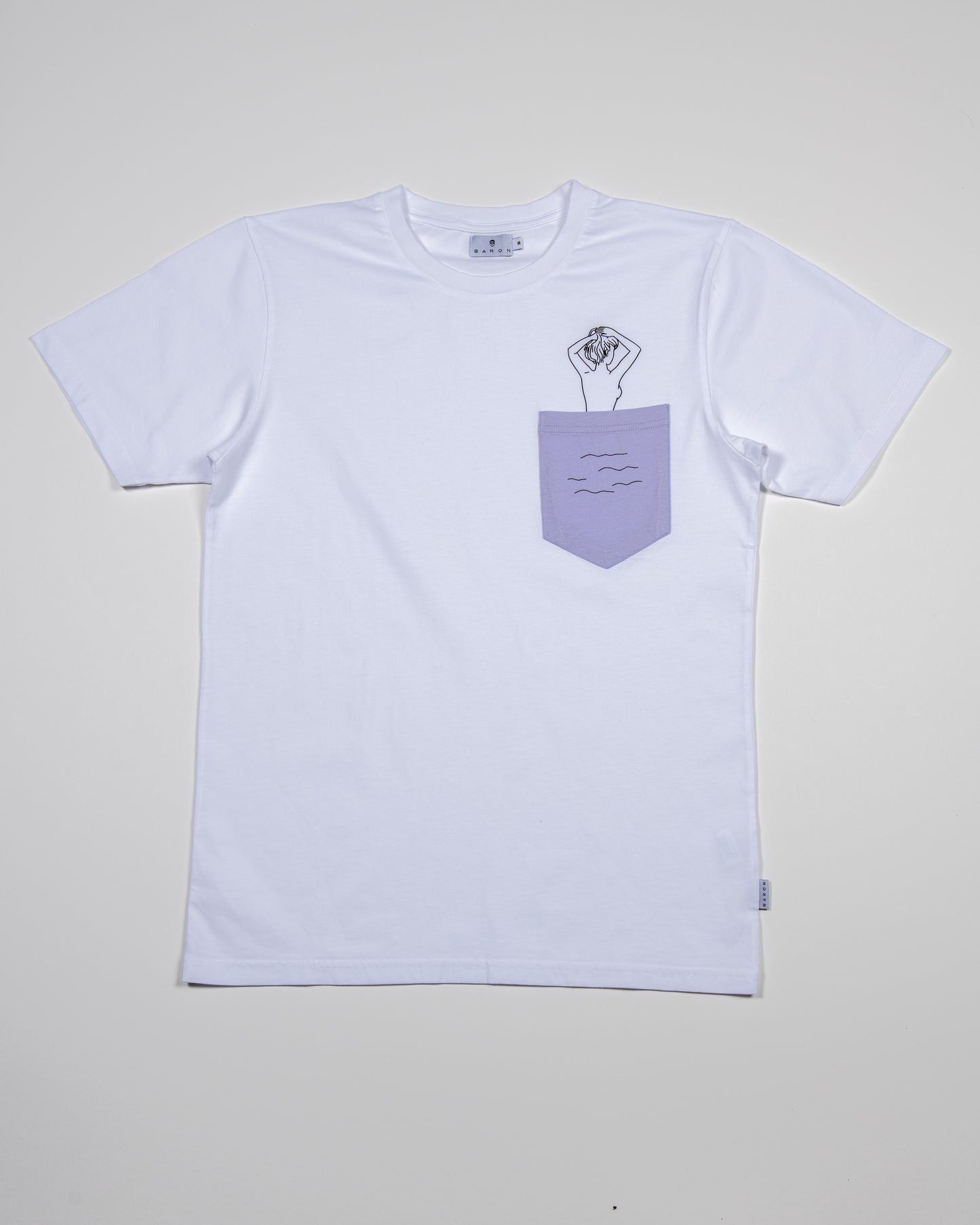 Tee-shirt Coton Bio BAIN DE MINUIT - Violet parme